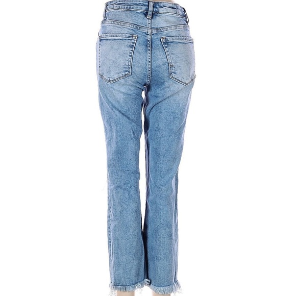 Vervet Mid-Rise Boot Cut Distressed Denim. Size 28 - Picture 2 of 5